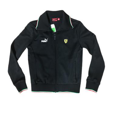 (M) Puma X Ferrari Black Track Jacket 073121 LM
