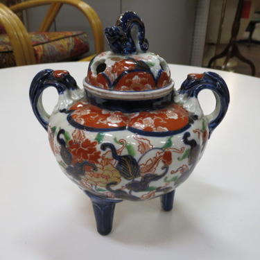 Vintage Antique Asian porcelain incense burner