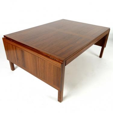 Rosewood Drop-Leaf Cocktail Table