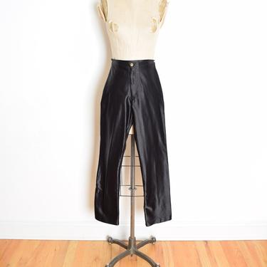 vintage 70s disco pants black high waisted cigarette Frederick's of Hollywood S 
