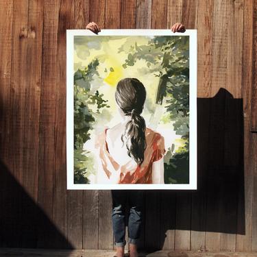 In The Pines . extra large wall art . giclee print 