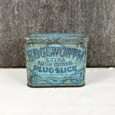 Edgeworth Extra High Grade Plug Slice tin - vintage tobacciana 