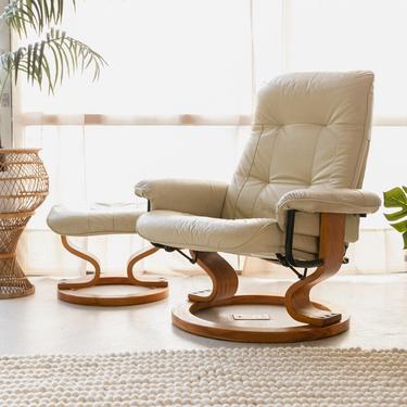 Ekornes Stressless Style Lounge Chair &amp; Ottoman