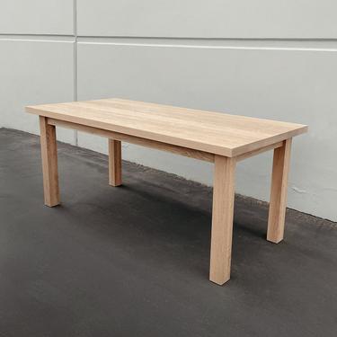 CUSTOM QUOTE - Solid White Oak Dining Table/Desk (Natural Finish) Made to Order (Do NOT buy this!) 