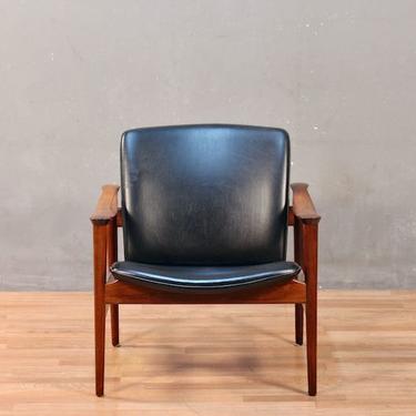 Fredrik Kayser Mid Century Modern Rosewood Lounge Chair