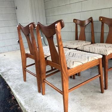 Set of (4) Wegner Style Midcentury Dining Chairs