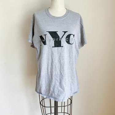 Vintage 1990s Gray NYC Souvenir T-shirt / M 