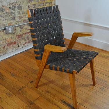 Early Mid Century Modern Arm Chair in the Style of Jens Risom and Mel Smilow 