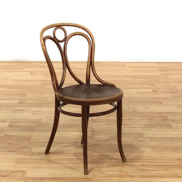 Original "Thonet" Carved Seat Dining Chair