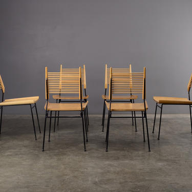 6 Paul McCobb Shovel Chairs Mid-Century Modern Dining Chairs 