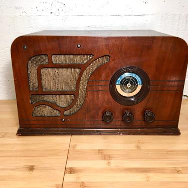 1936 Airline 62-315 AM/Shortwave Tube Radio, Serviced & Playing 