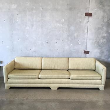 Mid Century Upholstered 9 Foot Sofa