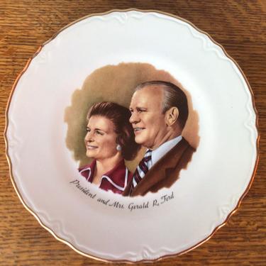 Vintage Gerald Ford (and Betty!) Commorative Plate - President and Mrs. Ford Plate 