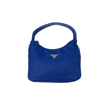 Prada Blue Nylon Shoulder Bag