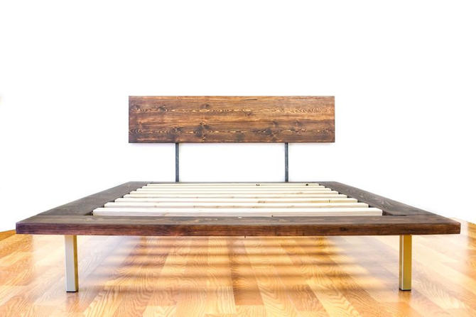New Item Platform Bed And Headboard, Modern Wood Bed Frame Cal King