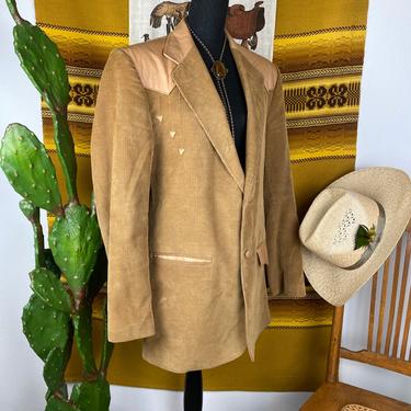 Vintage PIONEER WEAR Leather and Corduroy Sport Coat or Blazer Men’s XL 