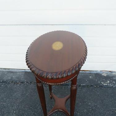 Vintage Small Carved Inlay Side End Table 1841