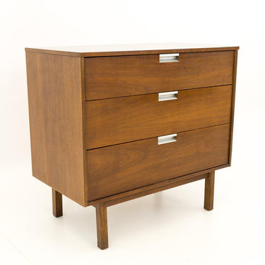 Basset Mid Century 3 Drawer Chest of Drawers with Formica Top - mcm 