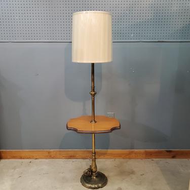 Mid Century Stiffel Side Table Floor Lamp