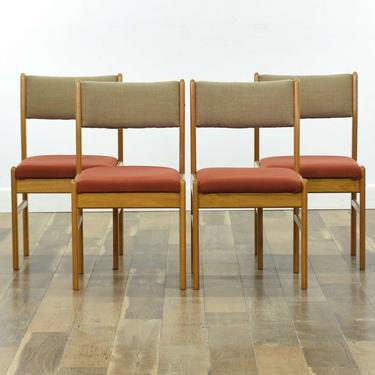 Set Of 4 Danish Modern Teak Dining Chairs