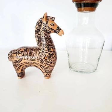 Vintage Mid Century Bitossi Style Ceramic Trojan Horse 