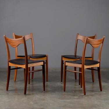 4 Mid Century Dining Chairs Norwegian Afromosia 