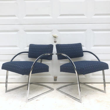 Vintage Modern Cantilever Dining Chairs- set of Four 