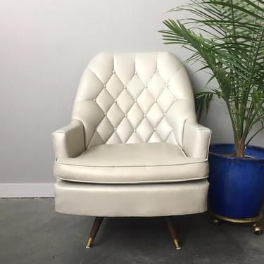 vintage mid century modern Berkline "King of Comfort" lounge chair.