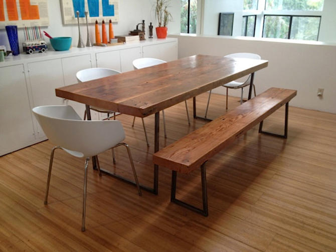 Wood Dining Table With 2 5 Thick, Custom Dining Room Tables Illinois