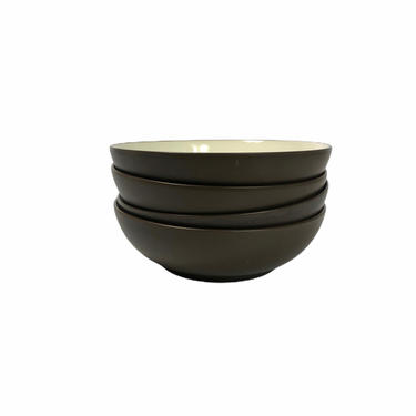 Vintage Noritake Colorwave Chocolate Stoneware Bowls, set of 4 