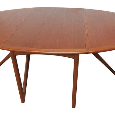 Mid Century Drop Leaf Dining Table by kurt Ostervig 