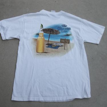 Vintage T-shirt Corona Extra Beer 2000s Y2K Tye Dye Medium Beach Fun Tee 