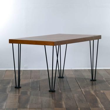 Contemporary Industrial Dining Table W Hairpin Legs