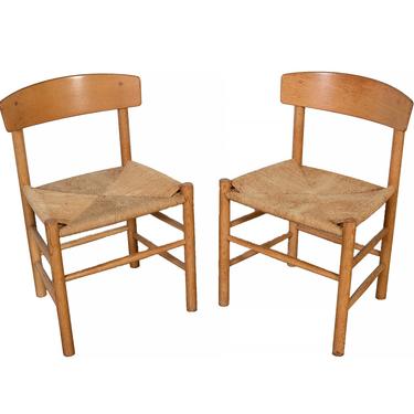 Borge Mogensen Shaker Chairs Set of 4 J39 Folkestolen Chairs The Peoples Chair 