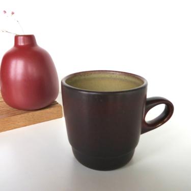 Vintage Heath Ceramics Mug In Mojave, Edith Heath Ceramics, Rim Line Stacking Coffee Cup 