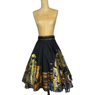 1950s hand-painted circle skirt 