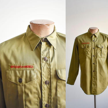 Vintage Boy Scouts of America Uniform Shirt 