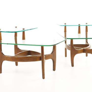 Adrian Pearsall Kroehler Style Mid Century Side Tables - Pair - mcm 