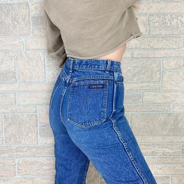 80's Calvin Klein Straight Leg Jeans / Size 27 28 