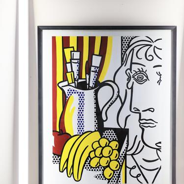 Original Roy Lichtenstein Exhibition Lithograph 1994 - Framed 
