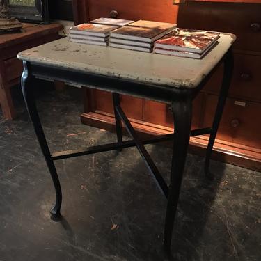 Gray and Black Side Table