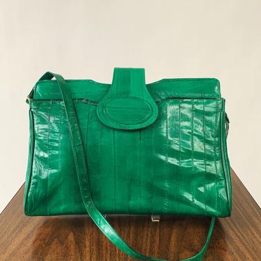 Green Eel Shoulder Bag