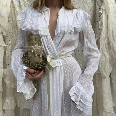 Antique Victorian Swiss Dot Cotton Nightgown Dress Lace | Strange Desires - Alhambra, CA | ATTIC Antique Victorian Swiss Dot Cotton Nightgown Dress Lace | Strange Desires - Alhambra, CA | ATTIC