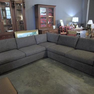 ROOM AND BOARD SECTIONAL SOFA IN DARK CHARCOAL FABRIC