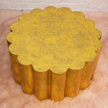 Scalloped Gold coffee table 