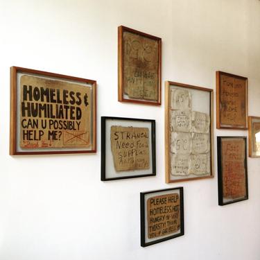 'Homeless Signs' Series