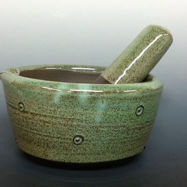handmade mortar and pestle, mortar and pestle set, ceramic mortar and pestle, kitchen and dining, pottery mortar and pestle 