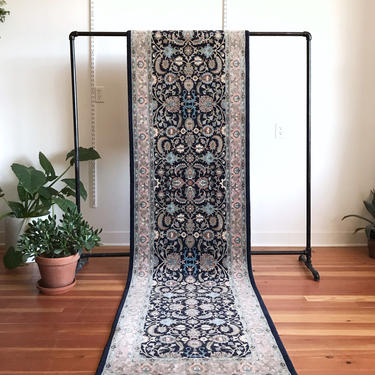 Vintage Hand-knotted Wool Runner Rug (2.6 x 10.8) 