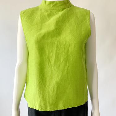 Lime Green Y2K Sleeveless Top