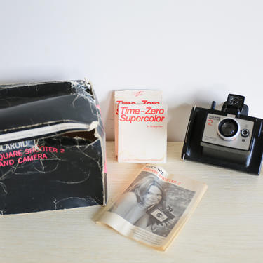 Vintage Polaroid Square Shooter 2 Camera with Manual 